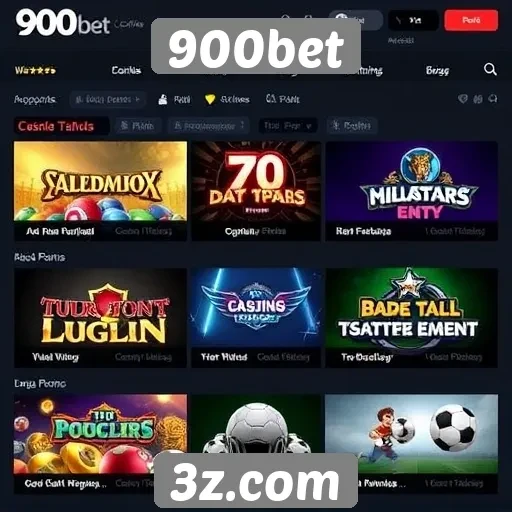 Principais jogos disponíveis na 900bet